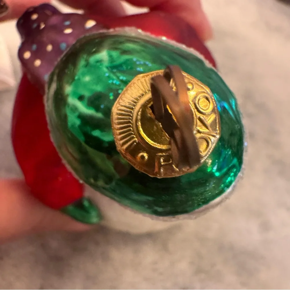Christopher Radko Snowballin Kid‎ Red Shirt Christmas Ornament